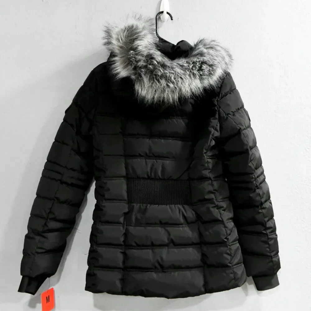 Nautica‎ Ladies' Puffer with Faux Fur Hood